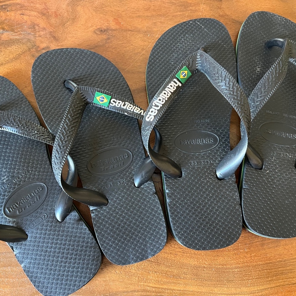 HAVAIANAS Flip Flops, Two pair of Kids